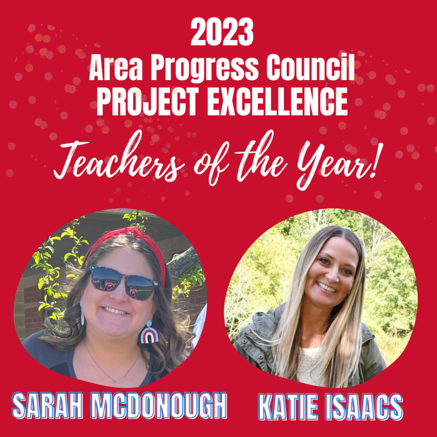Sarah McDonough and Katie Isaacs Project Excellence Winners